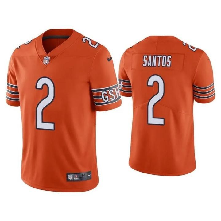 Men Chicago Bears 2 Cairo Santos Nike Orange Limited NFL Jersey